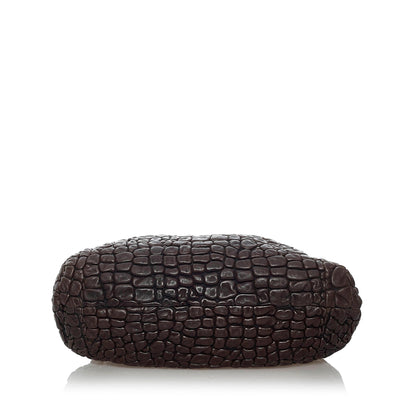 Fendi Puckered Bubble Leather Chef Shoulder Bag (SHG-29866)