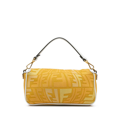 Fendi Sarah Coleman FF Canvas Fisheye Baguette Satchel (SHG-jIeRtT)