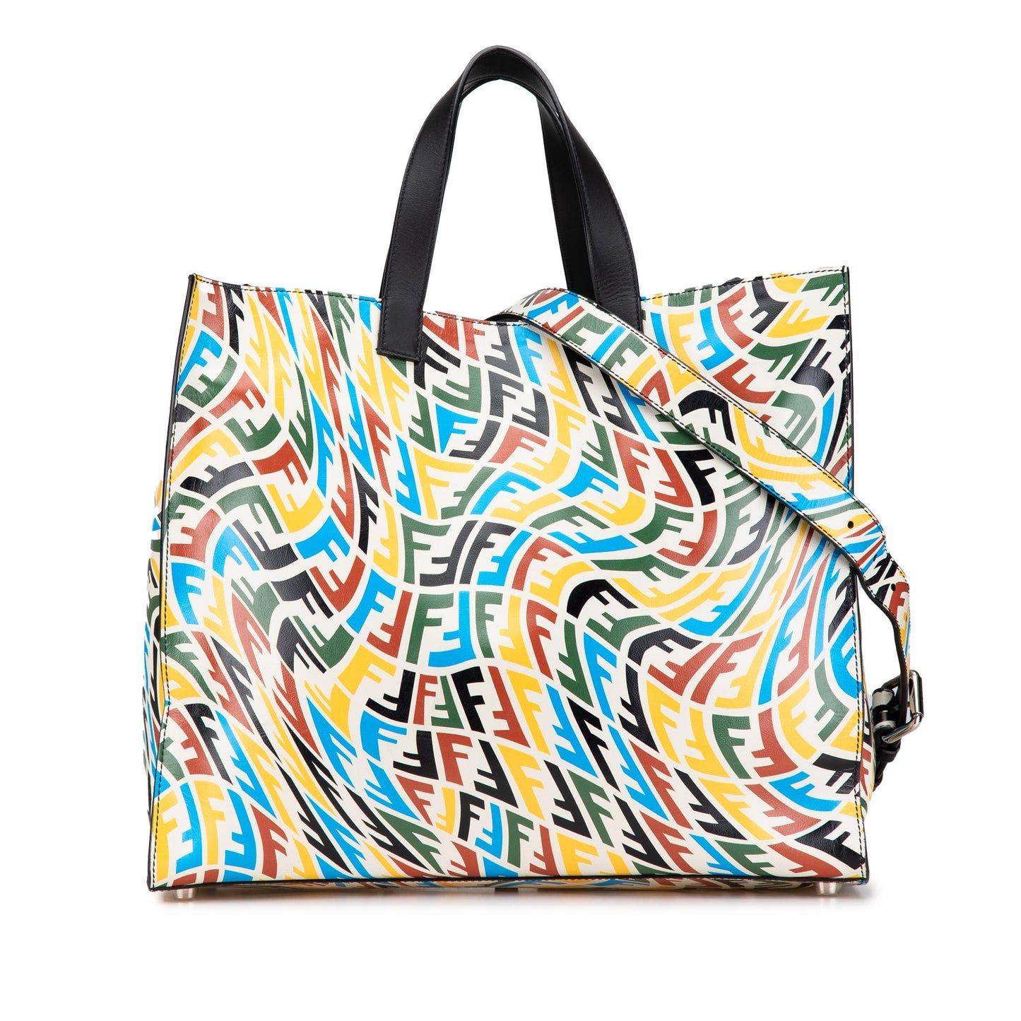 Fendi Tote Leather Red Tote Bag Style 7