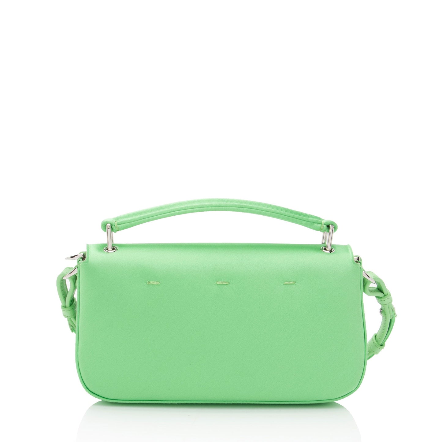 Fendi Baguette Satin Red Shoulder Bag
