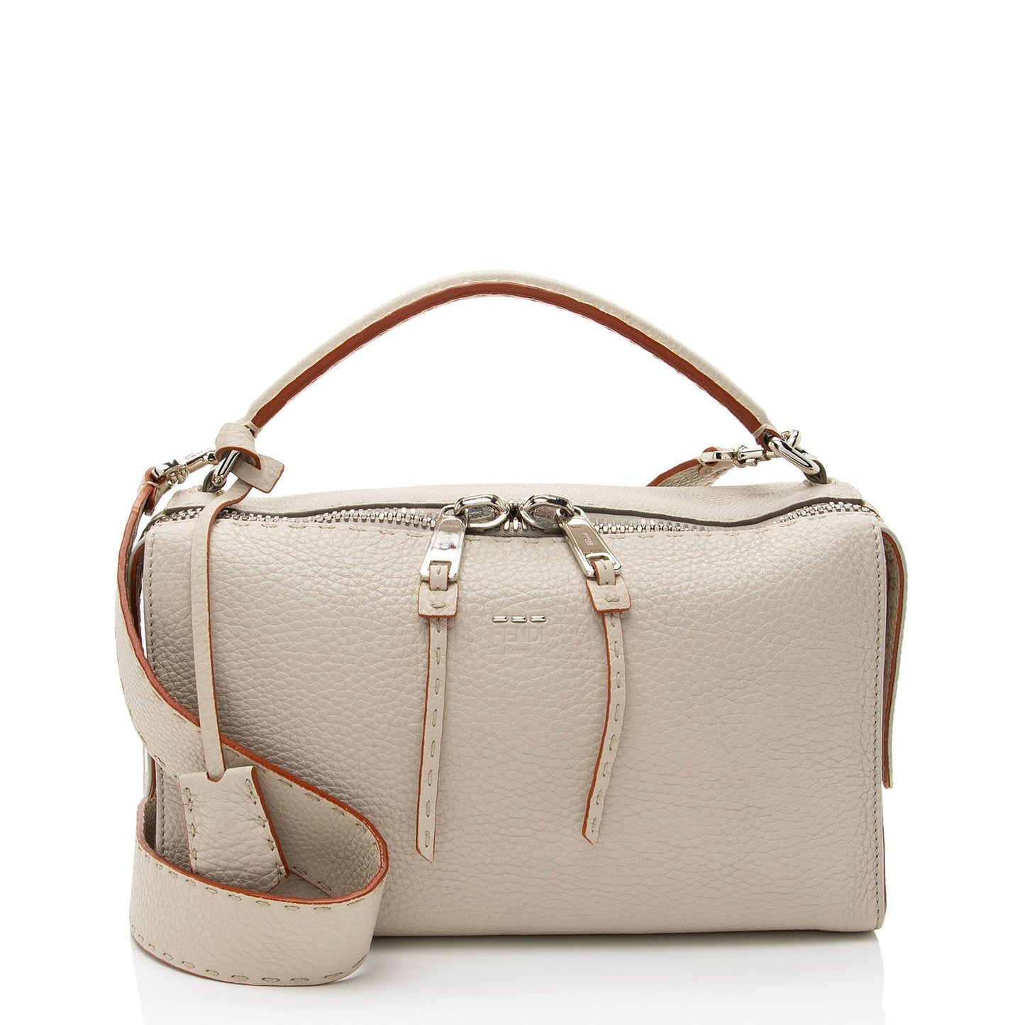 Fendi Selleria Leather Lei Boston Bag