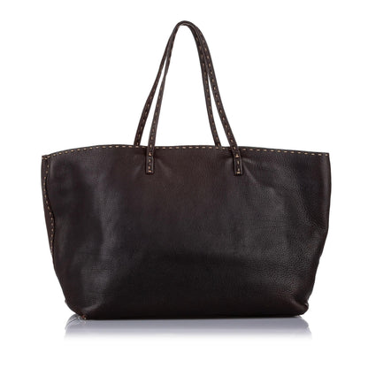 Fendi Selleria Leather Tote Bag (SHG-19410)
