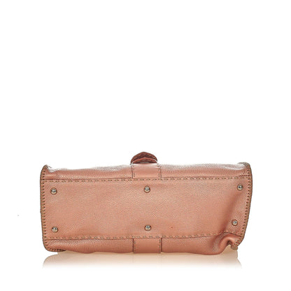 Fendi Selleria Sporty Leather Shoulder Bag (SHG-31796)