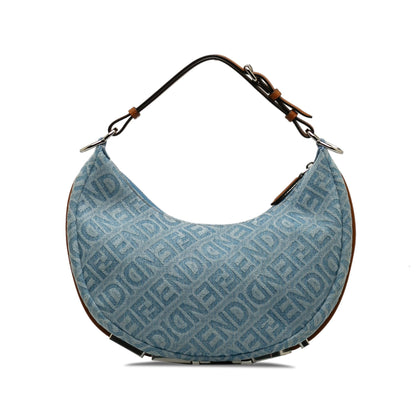 Fendi Small Denim Zucca Fendigraphy Hobo (SHG-rb2j9e)