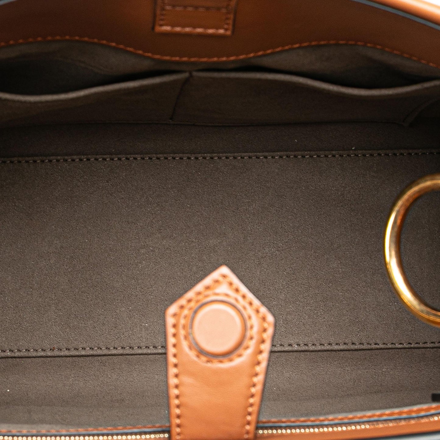 Fendi Runaway Leather Red Handbag