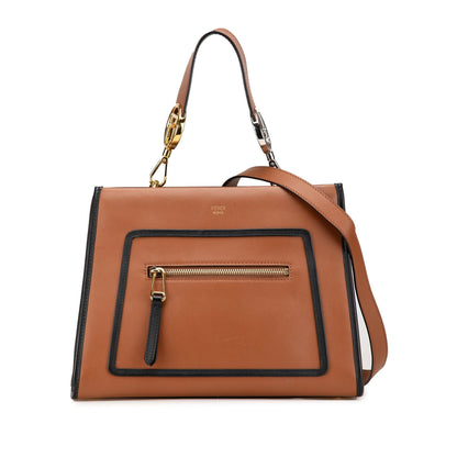 Fendi Runaway Leather Red Handbag