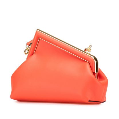 Fendi Fendigraphy Leather Red Shoulder Bag Style 3