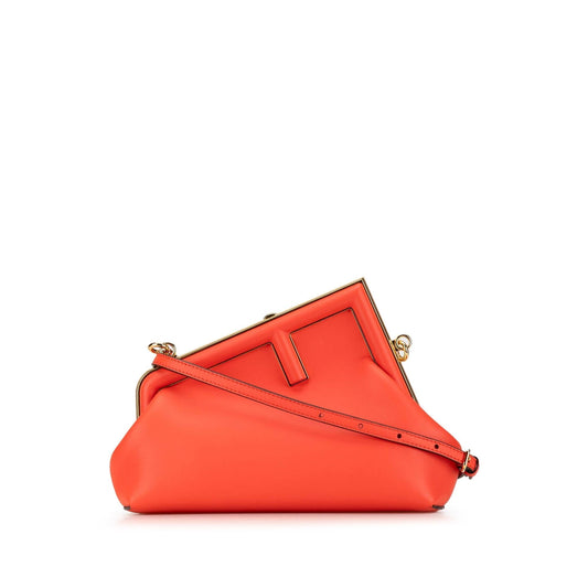 Fendi Fendi First Leather Red Clutch