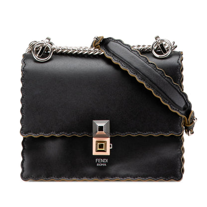 Fendi Kan I Leather Red Crossbody