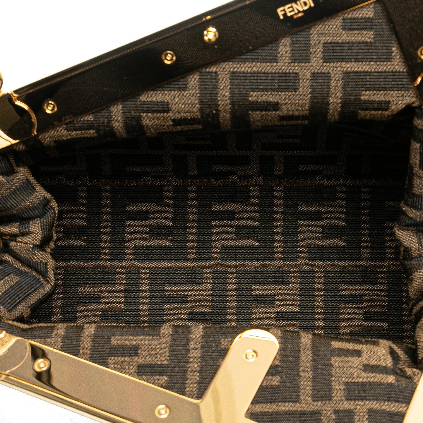 Fendi Zucca Canvas Double Flap Mamma Shg-Kjxsjw