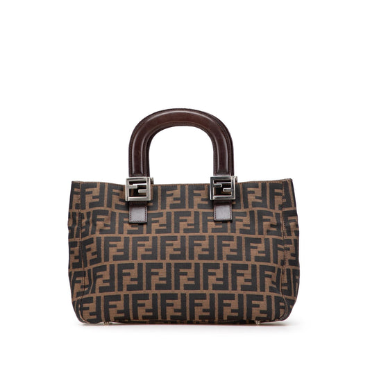 Fendi Tote Zucchino Red Tote Bag Style 44