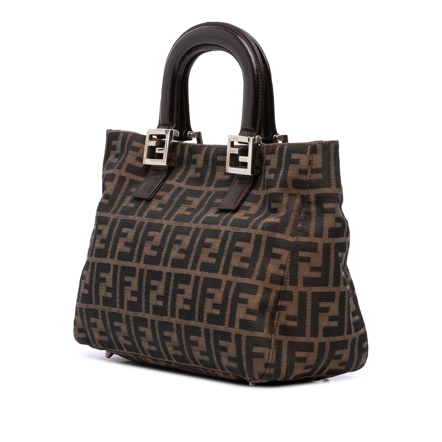 Fendi Tote Canvas Red Tote Bag Style 17