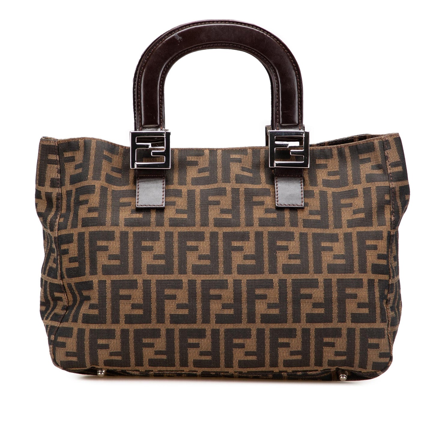 Fendi Tote Canvas Red Tote Bag Style 23