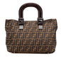 Fendi Tote Canvas Red Tote Bag Style 23