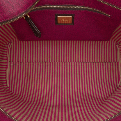 Fendi Zucca Canvas Push Lock Box Handbag