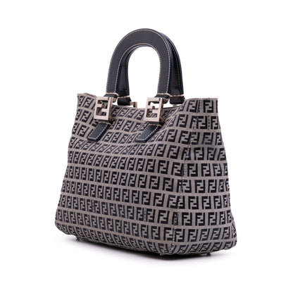 Fendi Small Zucchino Canvas Twins Tote