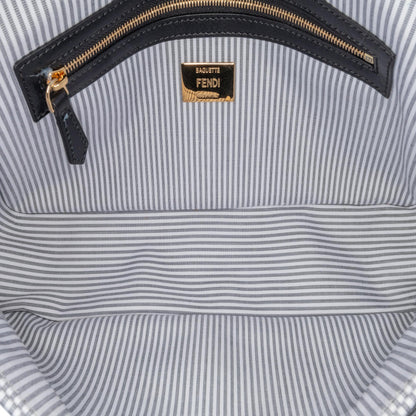 Fendi Striped Jersey Baguette Satchel