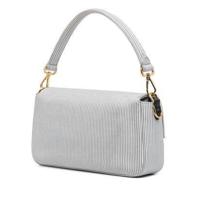 Fendi Embossed Vitello Logo Small Belt Bag