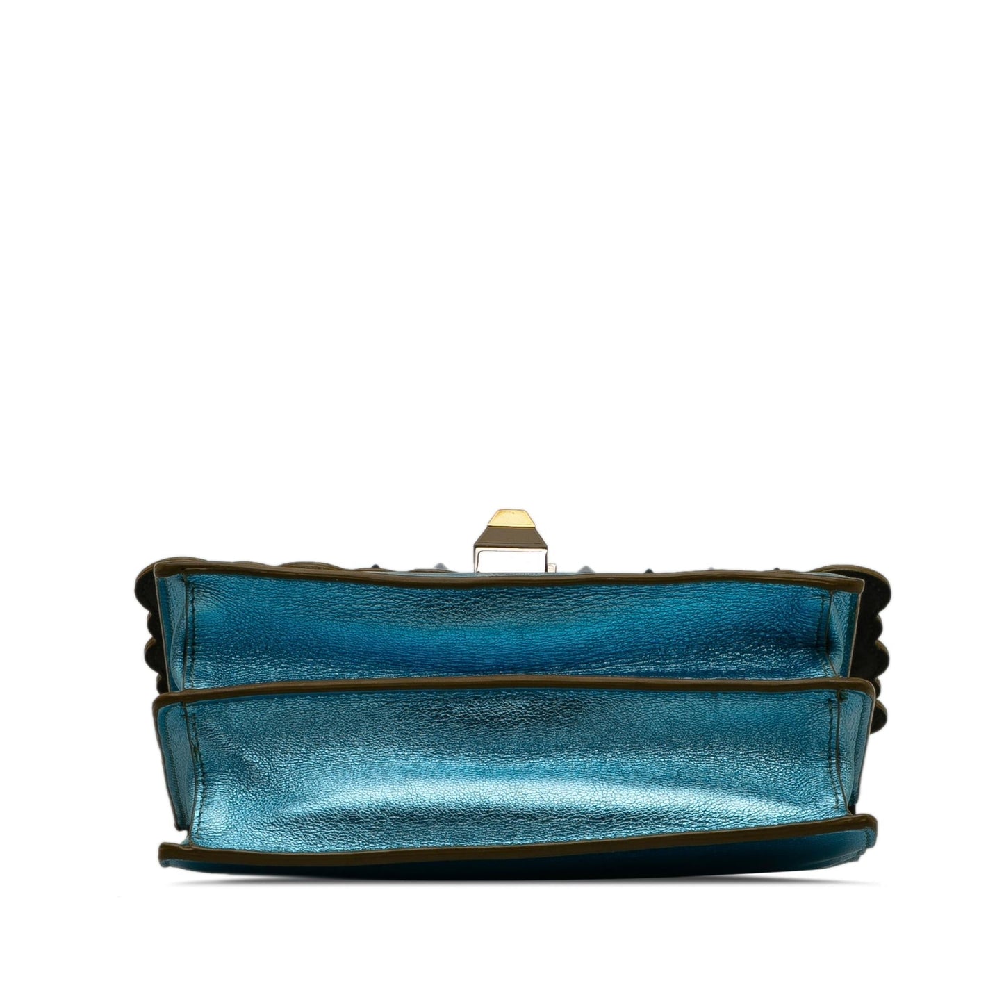 Fendi Studded Scalloped Kan I Crossbody (SHG-CeGCcL)