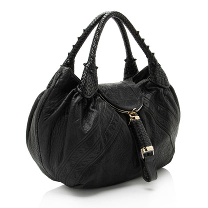 Fendi Perforated FF Calfskin Chef Small Bag