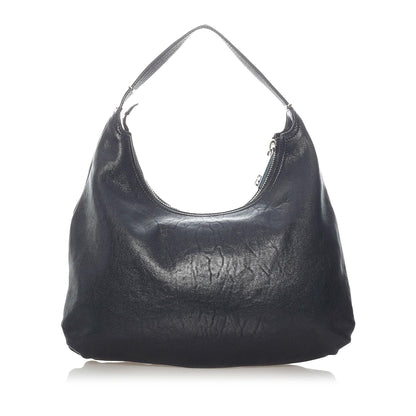 Fendi Unzipped Leather Hobo Bag (SHG-37305)