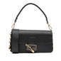 Fendi Versace Vitello Seta Fendace Brooch Baguette Satchel