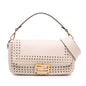 Fendi Woven Calfskin Vitello King Ceylon Baguette Satchel
