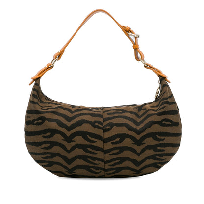 Fendi Zebra Print Canvas Hobo (SHG-RSZLfY)