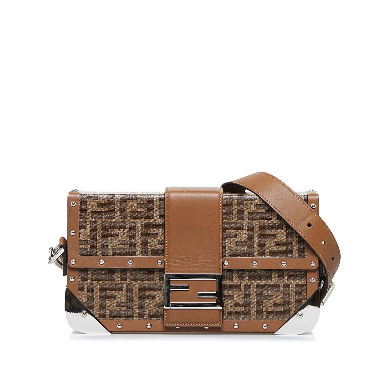 Fendi Baguette Zucca Red Shoulder Bag Style 14