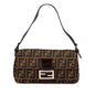 Fendi Baguette Canvas Red Shoulder Bag Style 4