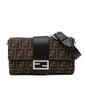 Fendi Zucca Canvas Convertible Baguette Satchel