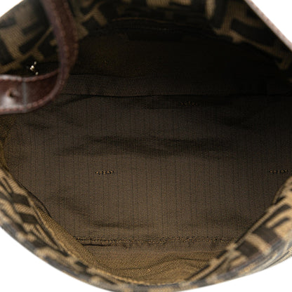 Fendi Zucca Canvas Double Flap Mamma Shg-Ioclrq