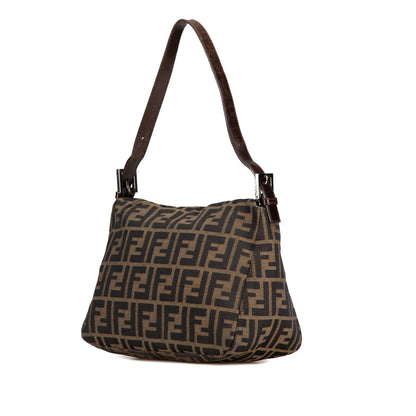 Fendi Zucca Canvas Double Flap Mamma Shg-Ioclrq
