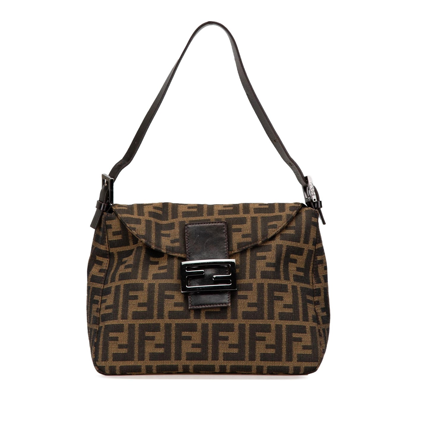 Fendi Zucca Canvas Double Flap Mamma Shg-Kjxsjw