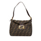 Fendi Zucca Canvas Double Flap Shoulder Bag Shg-Yawuve