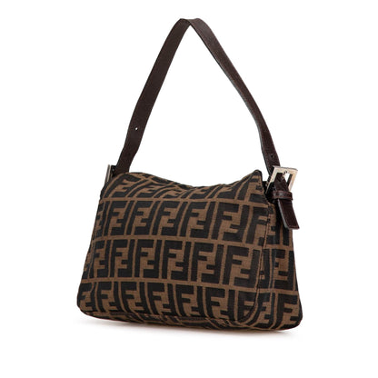 Fendi Zucca Canvas Double Flap Shoulder Bag Shg-Jvqpst