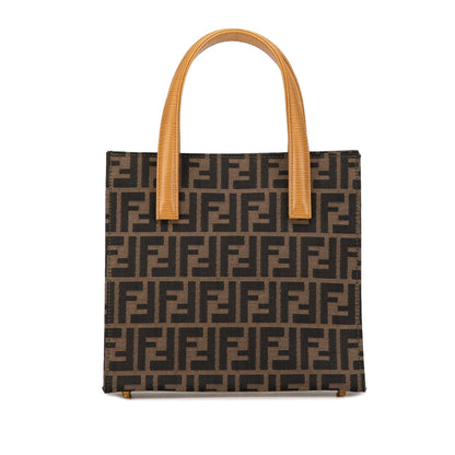 Fendi Zucca Canvas Front Pocket Tote (SHG-Ms185y)