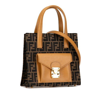 Fendi Tote Canvas Red Tote Bag Style 9
