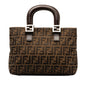 Fendi Zucca Canvas Handle Tote (SHG-yHeh88)