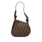 Fendi Zucca Canvas Oyster Shoulder Bag