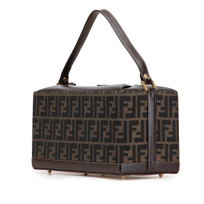Fendi Leather Ribbon Pearl Lace Up Liberty Small Kan I Shoulder Bag