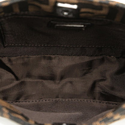 Fendi Zucca Coated Canvas Peekaboo Defender Handbag