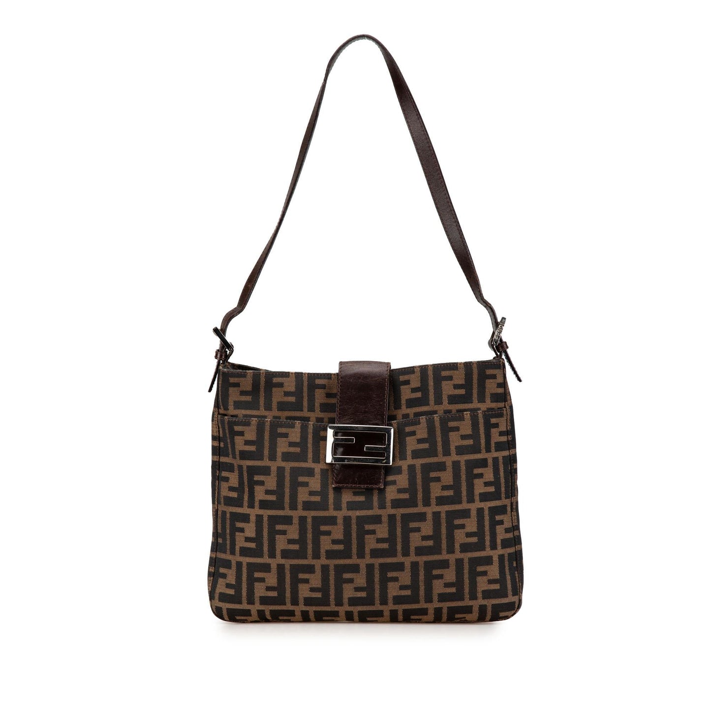 Fendi Luxury Canvas Red Shoulder Bag Style 19