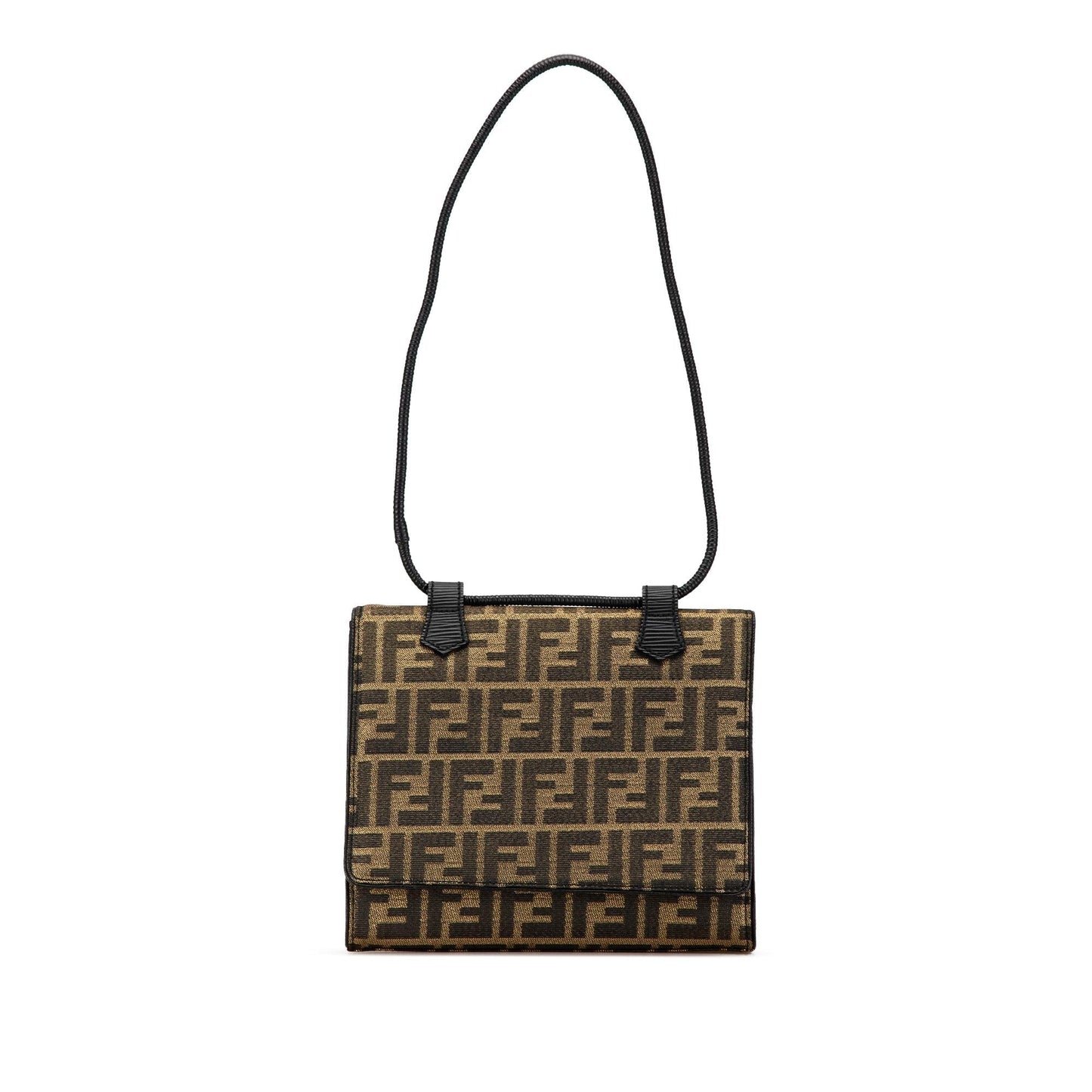 Fendi Baguette Canvas Red Shoulder Bag Style 35