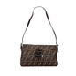 Fendi Luxury Canvas Red Shoulder Bag Style 22