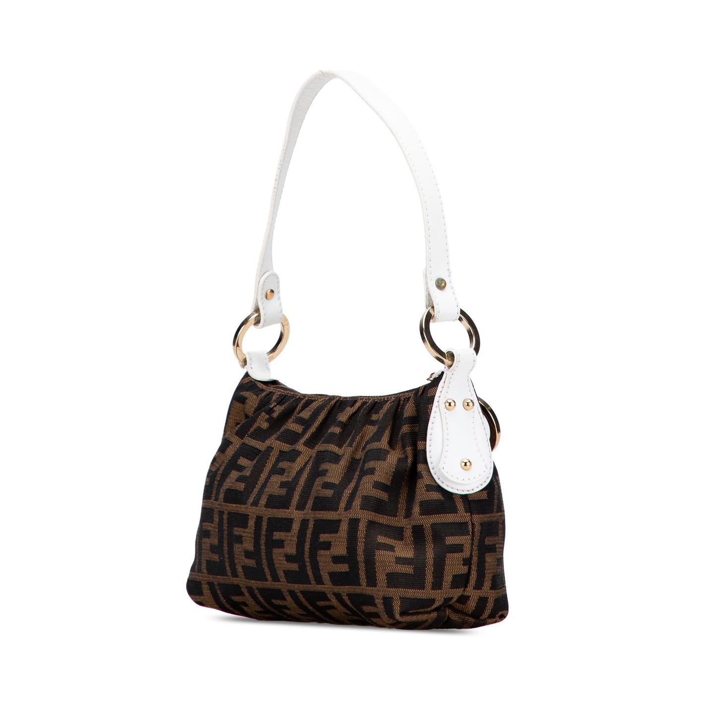 Fendi Luxury Canvas Red Shoulder Bag Style 33