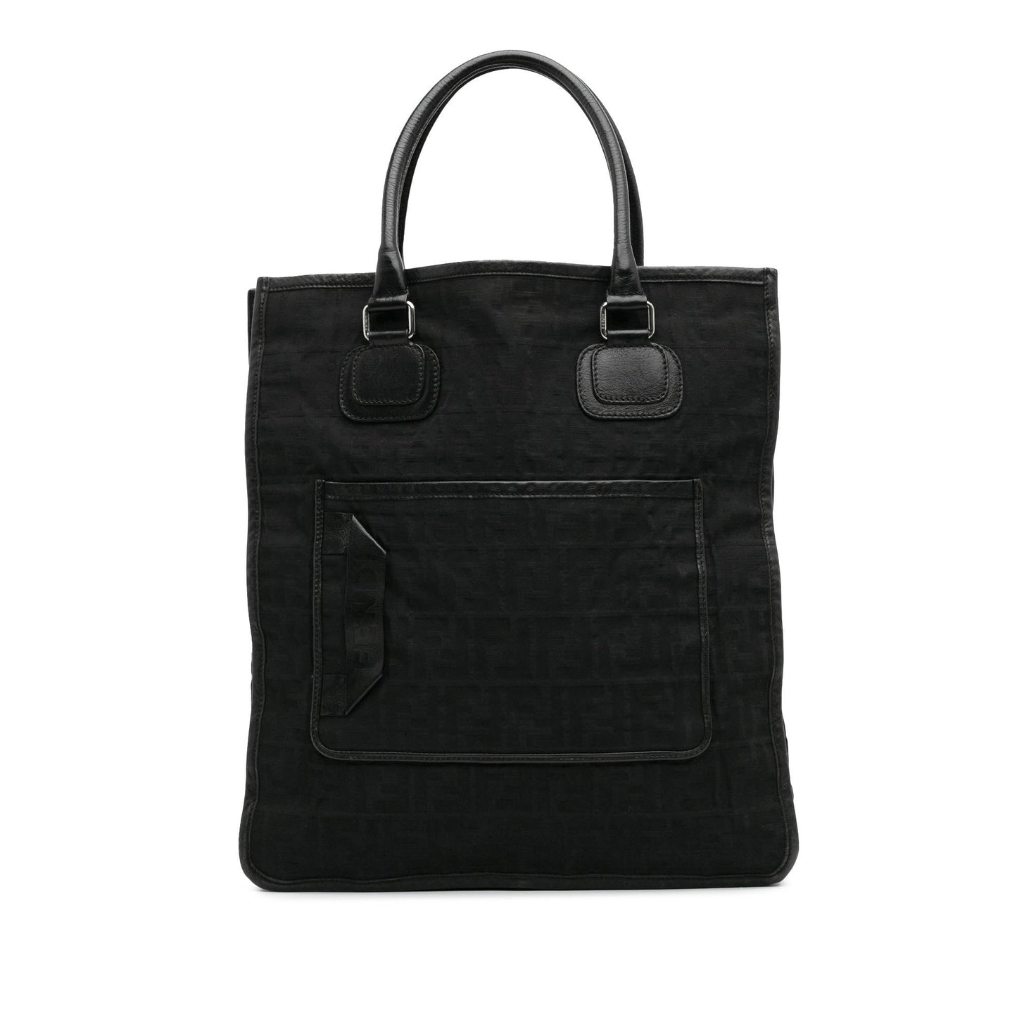 Fendi Tote Canvas Red Tote Bag Style 19