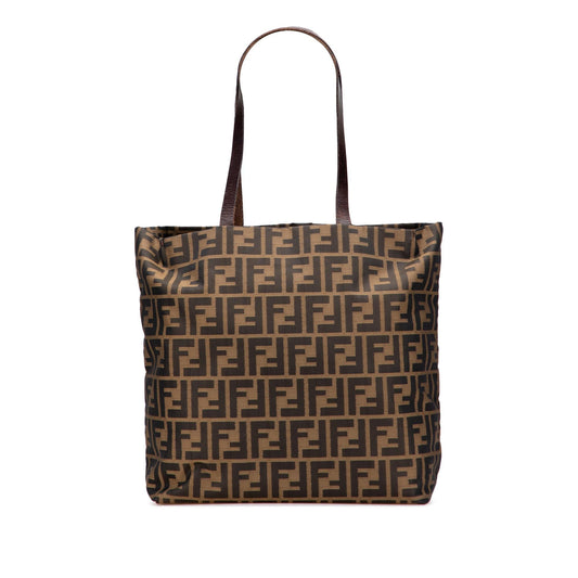 Fendi Tote Canvas Red Tote Bag Style 21