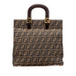 Fendi Tote Canvas Red Tote Bag Style 22