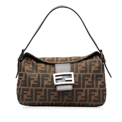 Fendi Zucca Double Flap Baguette (SHG-8sUN0W)